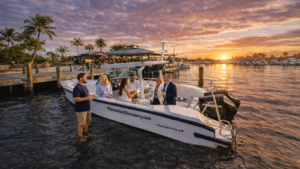 Corporate Boat Charters, at Marina, with Florida Gulf Discovery LLC