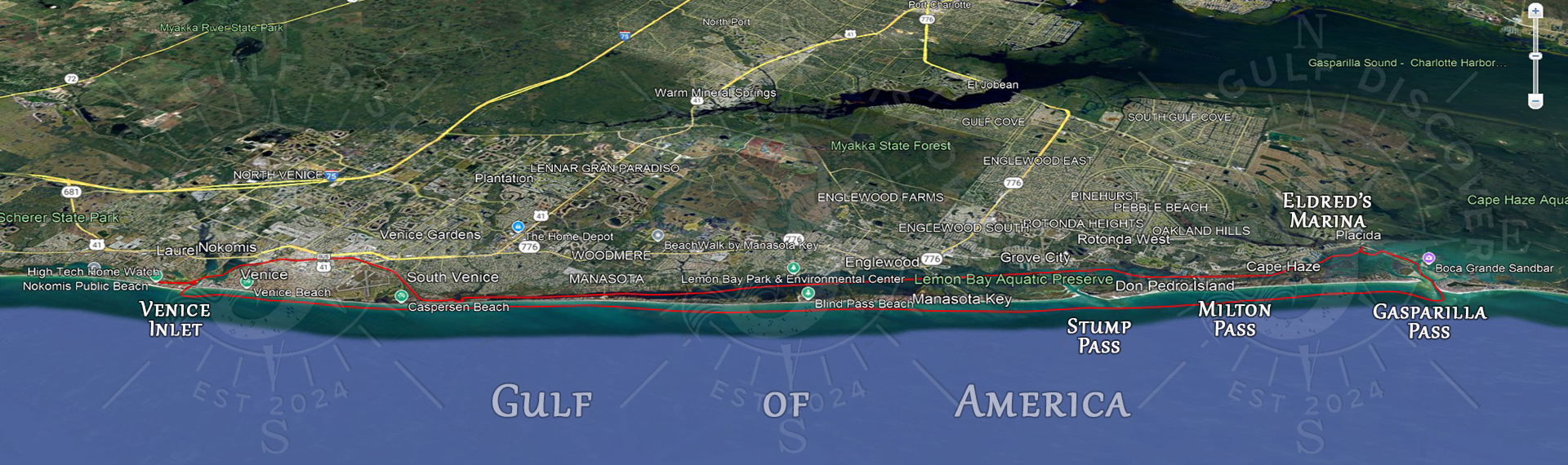 10 Hours Trip to Venice Inlet 53mi
