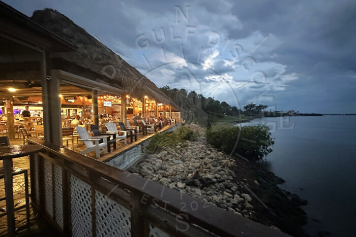 Lighthouse Stump Marina Tiki Bar before the Storm, Florida Gulf Discovery LLC Lighthouse Stump Marina Tiki Bar before the Storm, Florida Gulf Discovery LLC