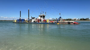 Dredging the Stump Pass from a depth of approximately 3 feet to 12 feet, after Milton Hurricane, Florida Gulf Discovery LLC