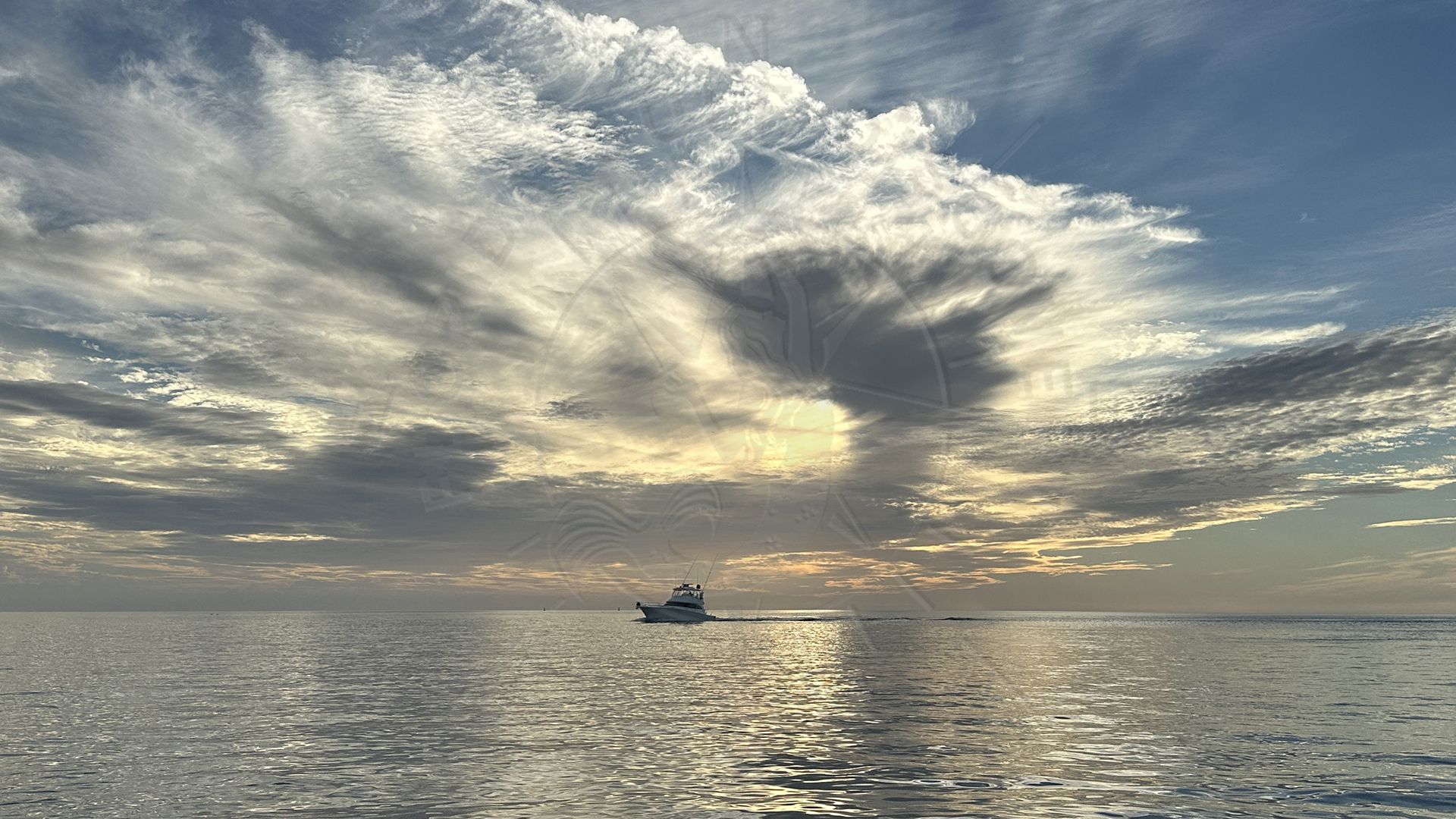 Gulf of America, One Hour Before Sunset at Boca Grande Pass, Florida Gulf Discovery. LLC