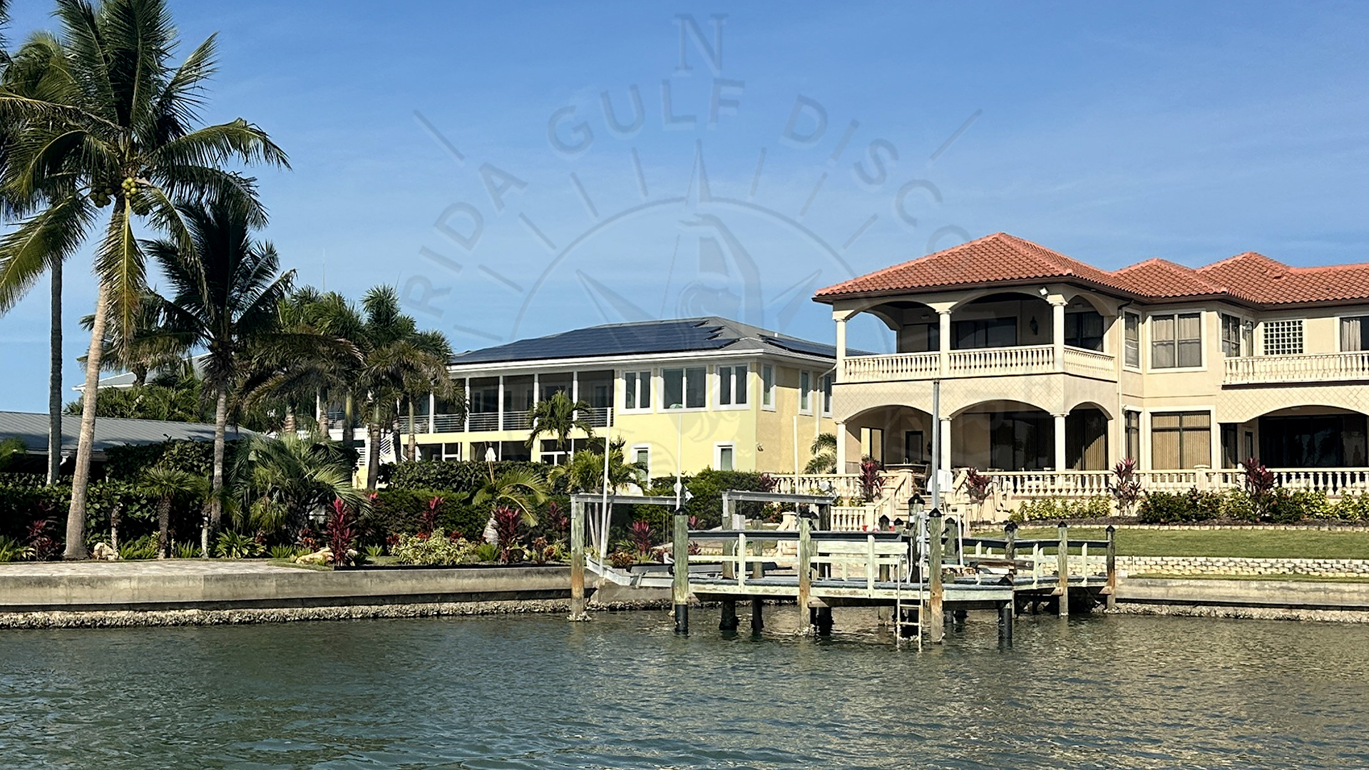 Lyons Bay, Waterfront Home & Palms Florida Gulf Discovery LLC