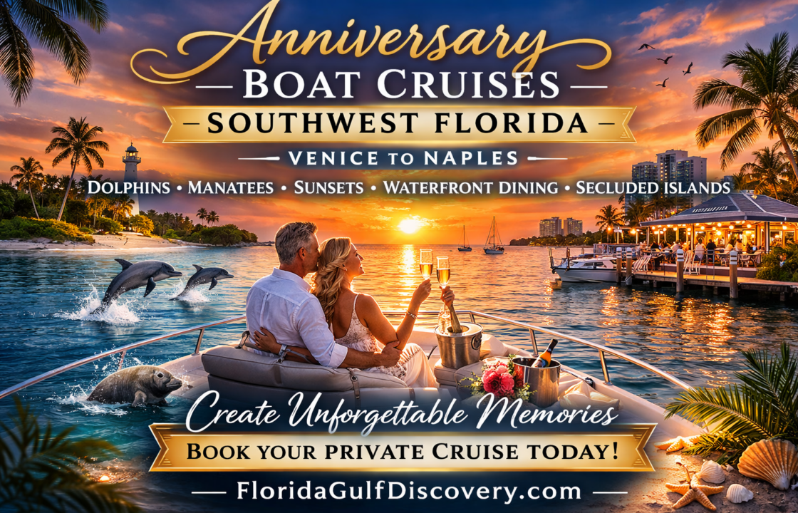 Anniversary Boat Cruises Southwest Florida, with Florida Gulf Discovery LLC