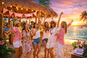 Bachelorette Party Boat Tours Southwest Florida, Dancing in Tiki Bar with Florida Gulf Discovery LLC