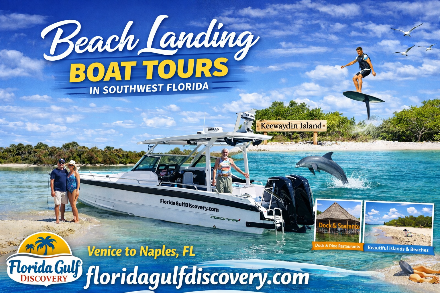 Beach Landing Boat Tours with Florida Gulf Discovery LLC