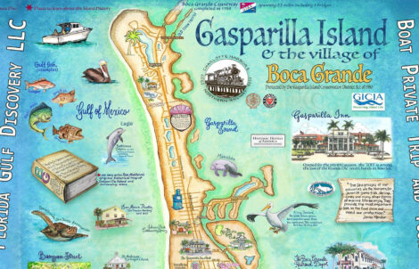 Boca Grande, Gasparilla Island, Map, Florida Gulf Discovery LLC