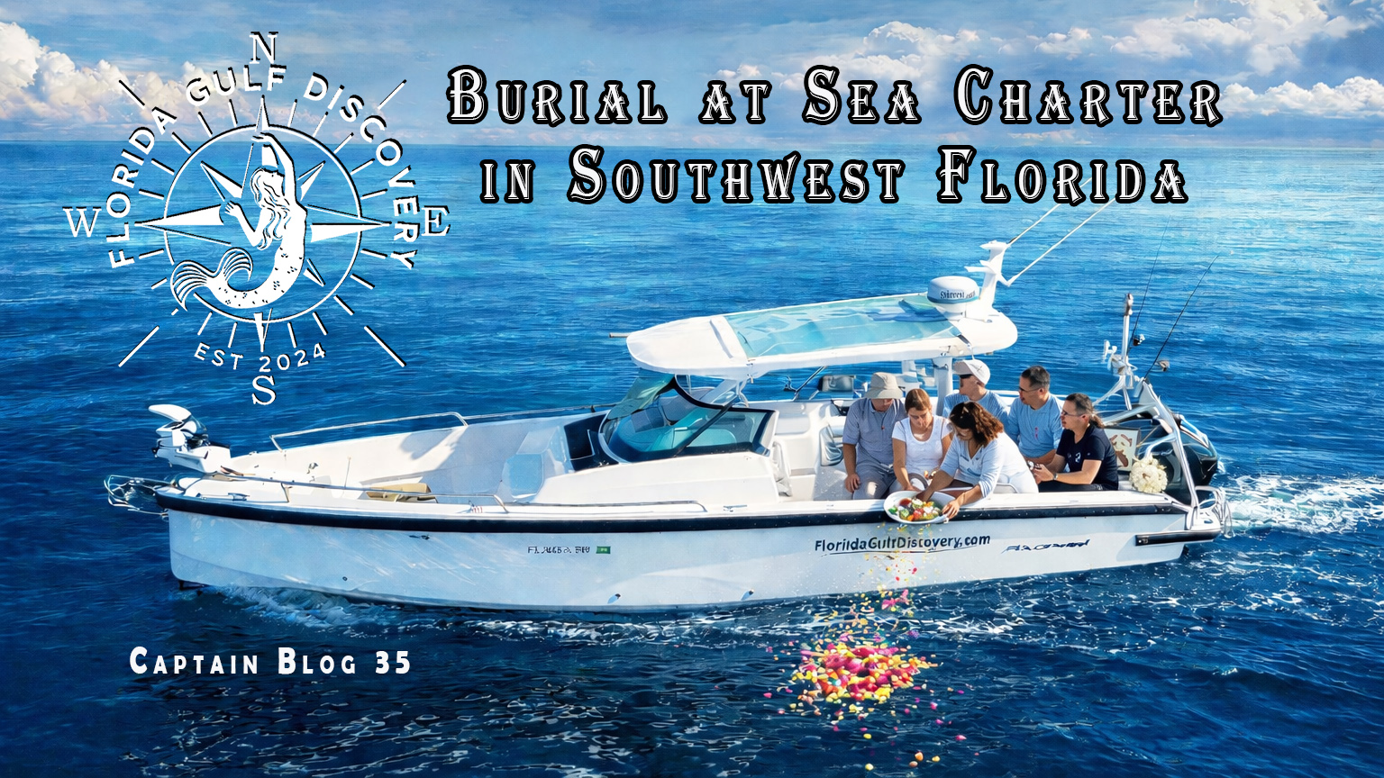 Burial @ Sea Charter in Gulf of America, with Florida Gulf Discovery LLC