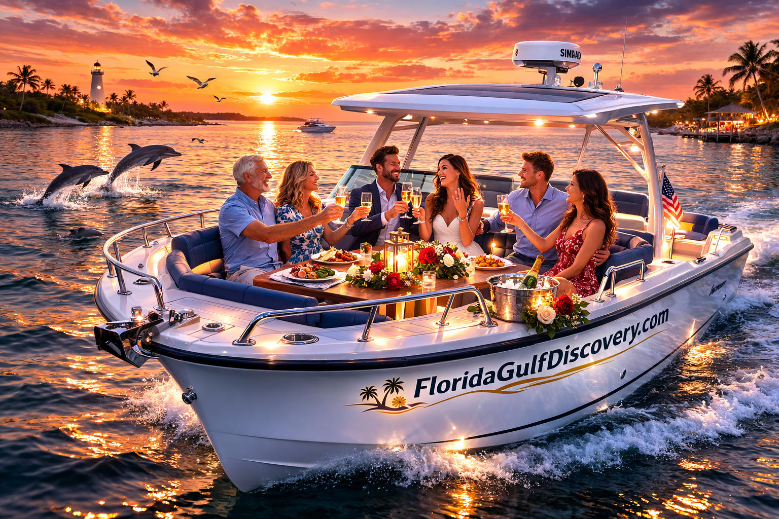 Engagement Boat Tours in Southwest Florida, Paddling with Florida Gulf Discovery LLC