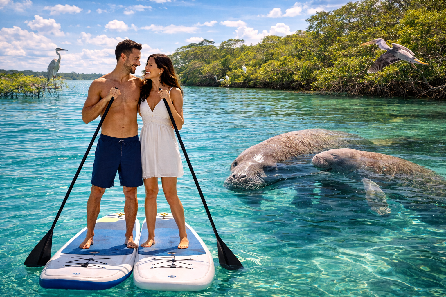 Engagement Boat Tours in Southwest Florida, Manatee with Florida Gulf Discovery LLC