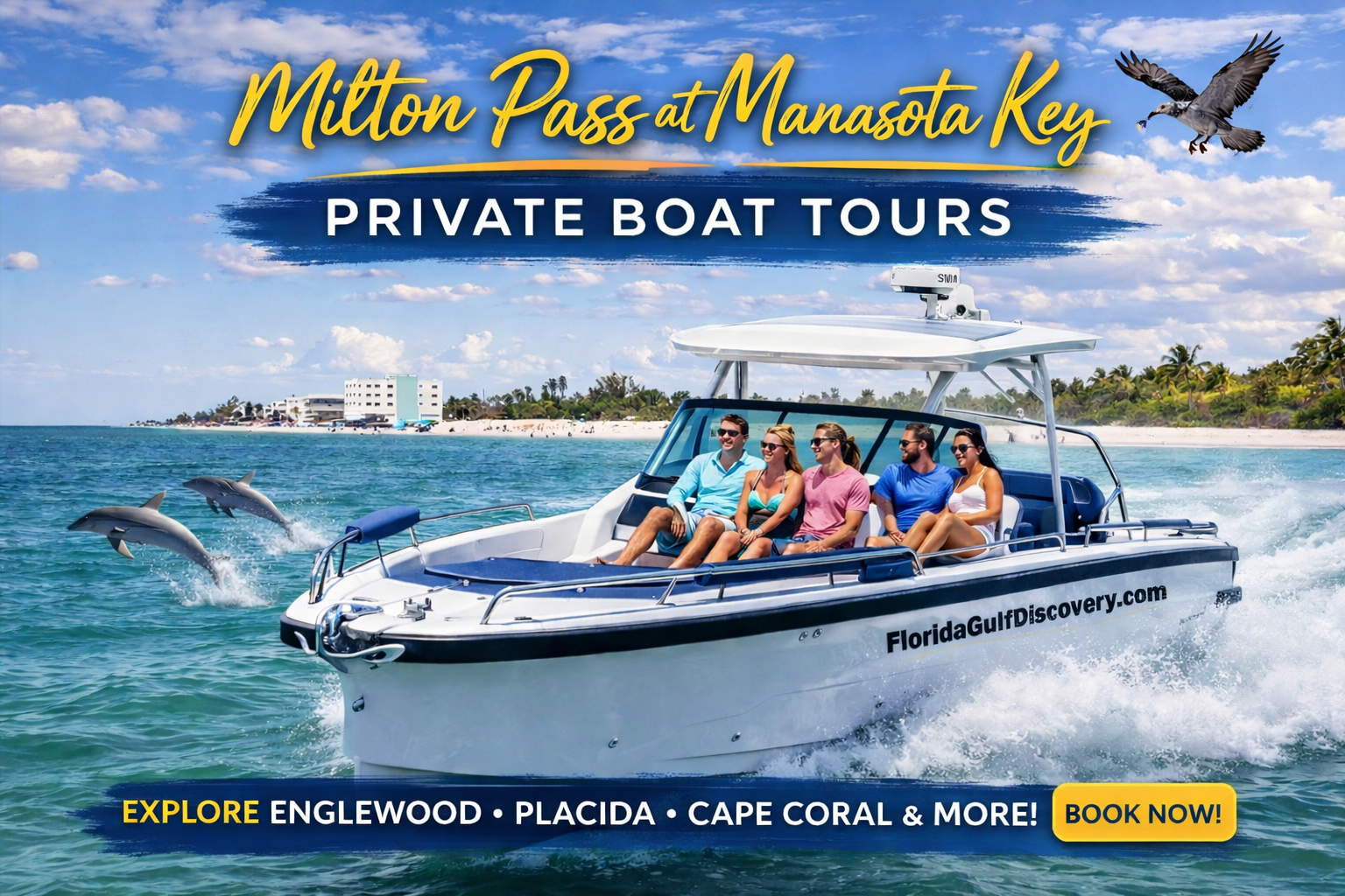 Englewood & Manasota Key Private Boat Tours with Florida Gulf Discovery LLC