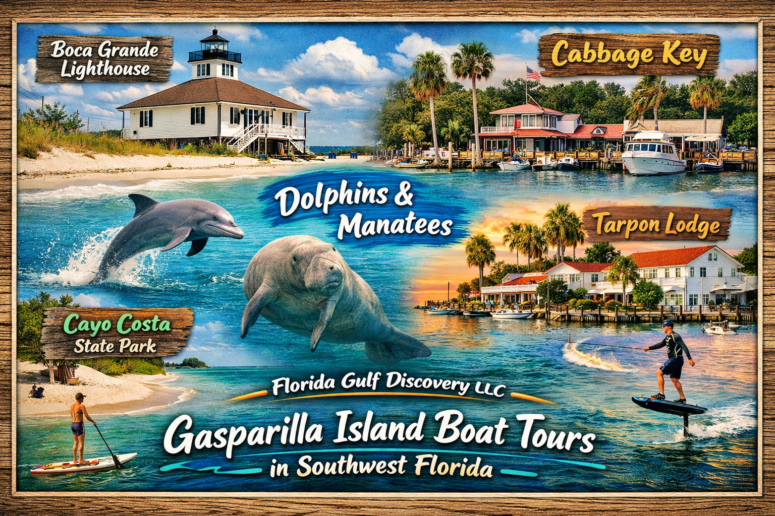 Gasparilla Island Boat Tours in Southwest Florida with Florida Gulf Discovery LLC