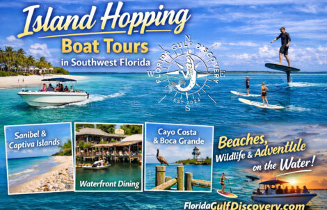 Island Hopping Boat Tours in Southwest Florida, Ski Ally, with Florida Gulf Discovery LLC