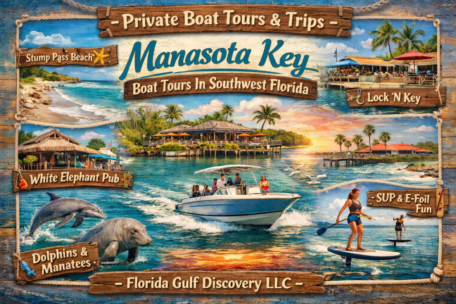 Manasota Key Boat Tours In Southwest Florida with Florida Gulf Discovery LLC