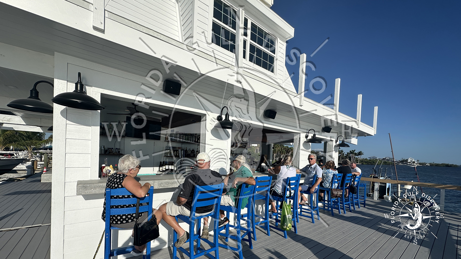 New Bar just open in September 2025, Lighthouse Tiki Bar, Stump Pass Marina, Florida Gulf Discovery LLC
