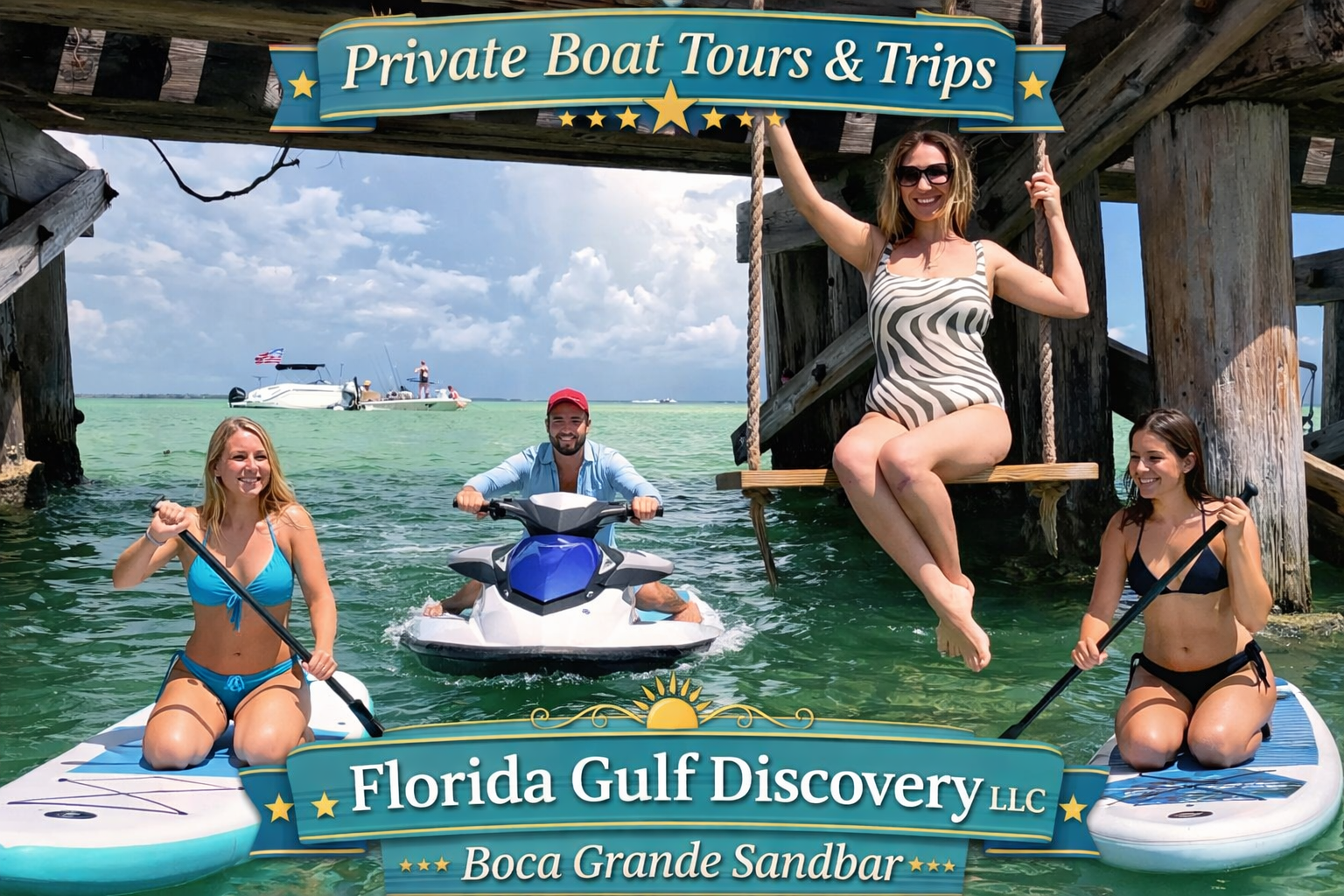 Private Boat Tours, Party at Boca Grande Trestle with Florida Gulf Discovery LLC