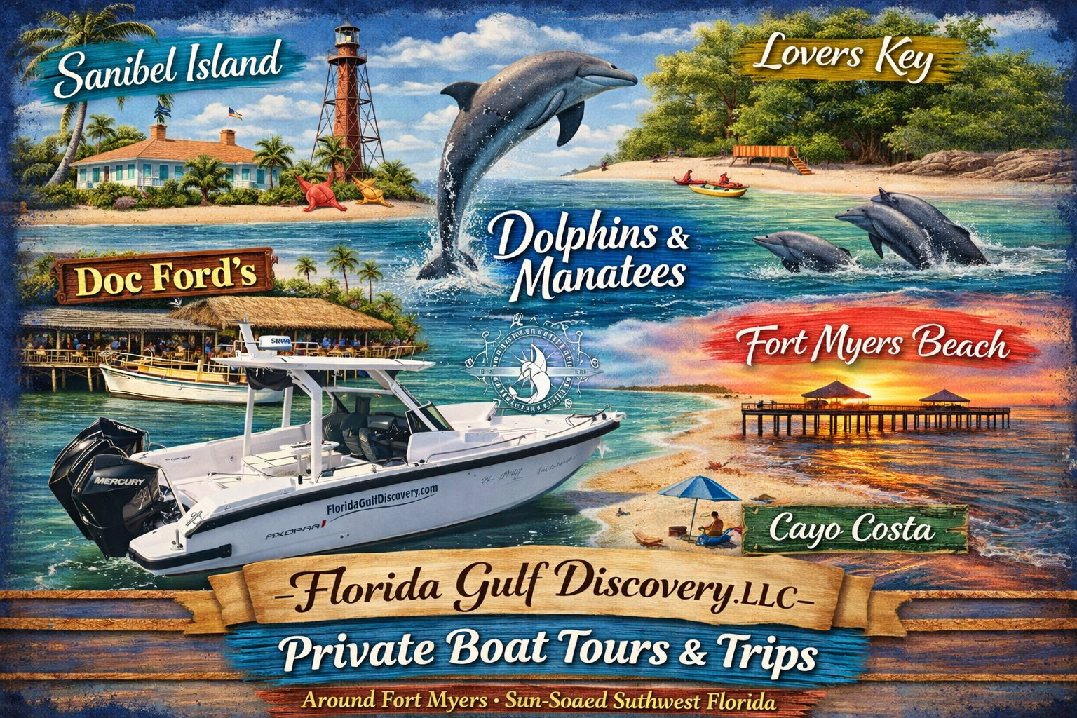 Private Boat Tours in Fort Myers with Florida, Gulf Discovery LLC