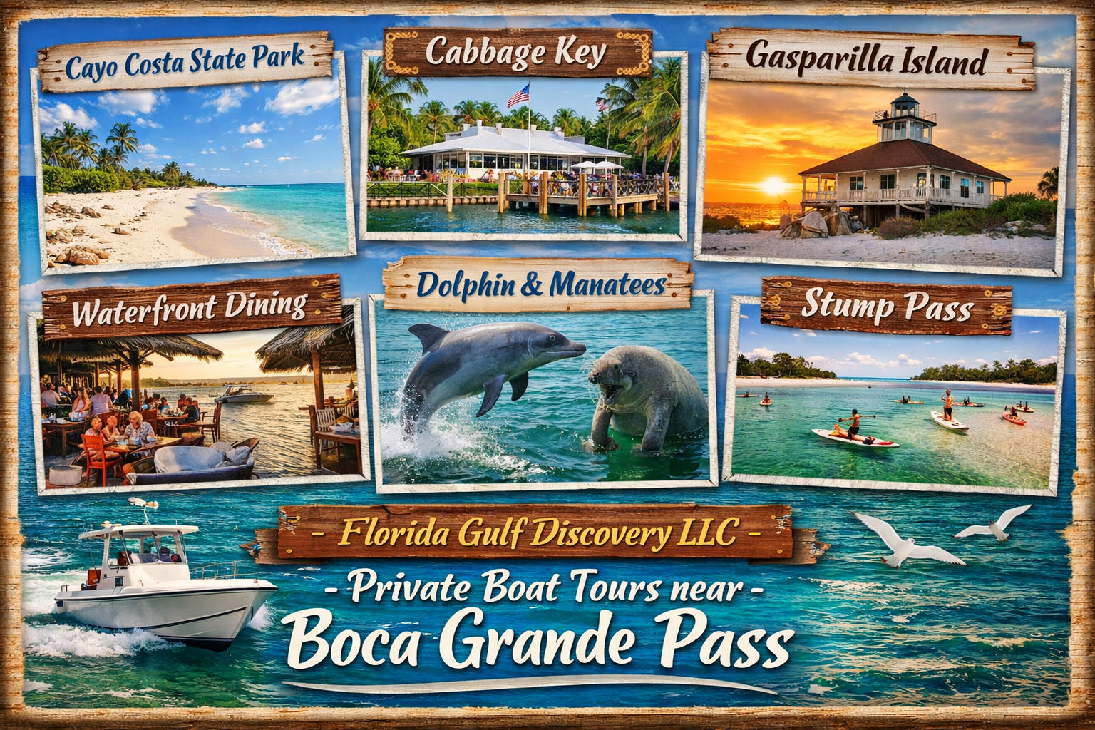 Private Boat Tours near Boca Grande Pass with Florida Gulf Discovery LLC