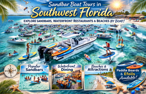 Sandbar Boat Tours in Southwest Florida, Noon with Florida Gulf Discovery LLC