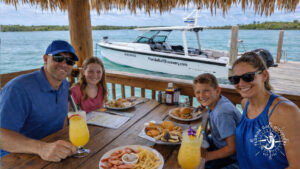 Shark Tooth Hunting Boat Tours, Lunch at Tiki Bar with Florida Gulf Discovery LLC