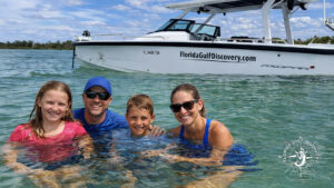Shark Tooth Hunting Boat Tours, in Salt Water with Florida Gulf Discovery LLC
