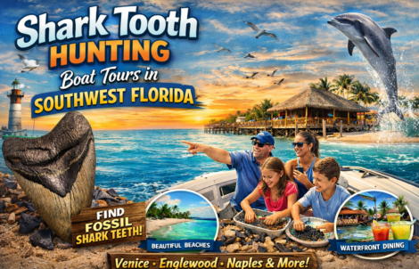 Shark Tooth Hunting Boat Tours, with Florida Gulf Discovery LLC