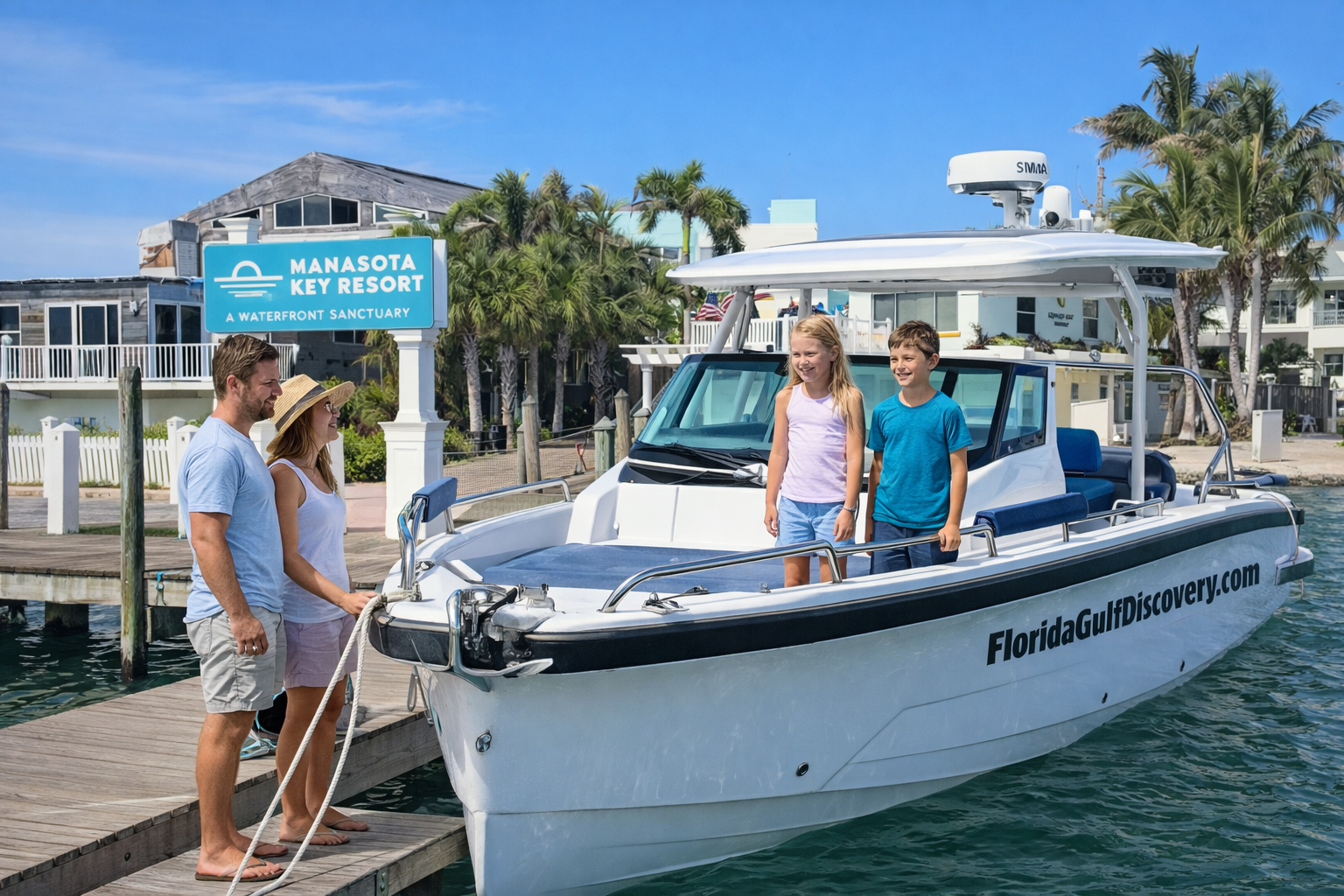 Shelling Boat Tours in Southwest Florida, at Manasota Resort with Florida Gulf Discovery LLC
