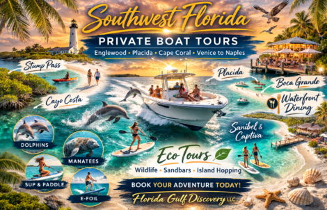 Southwest Florida Private Boat Tours, with Florida Gulf discovery LLC