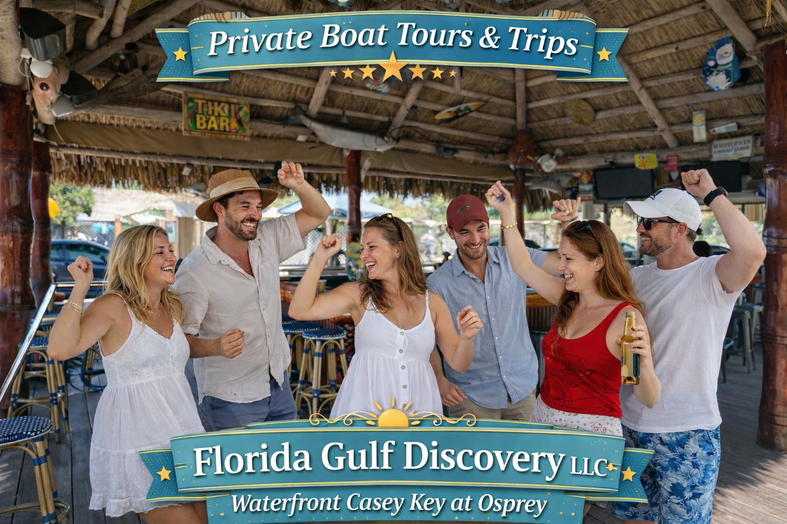 Venice & Osprey, Private Boat Tours, Casey Key with Florida Gulf Discovery LLC
