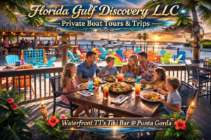 Waterfront TT's Tiki Bar, with Florida Gulf Discovery LCC
