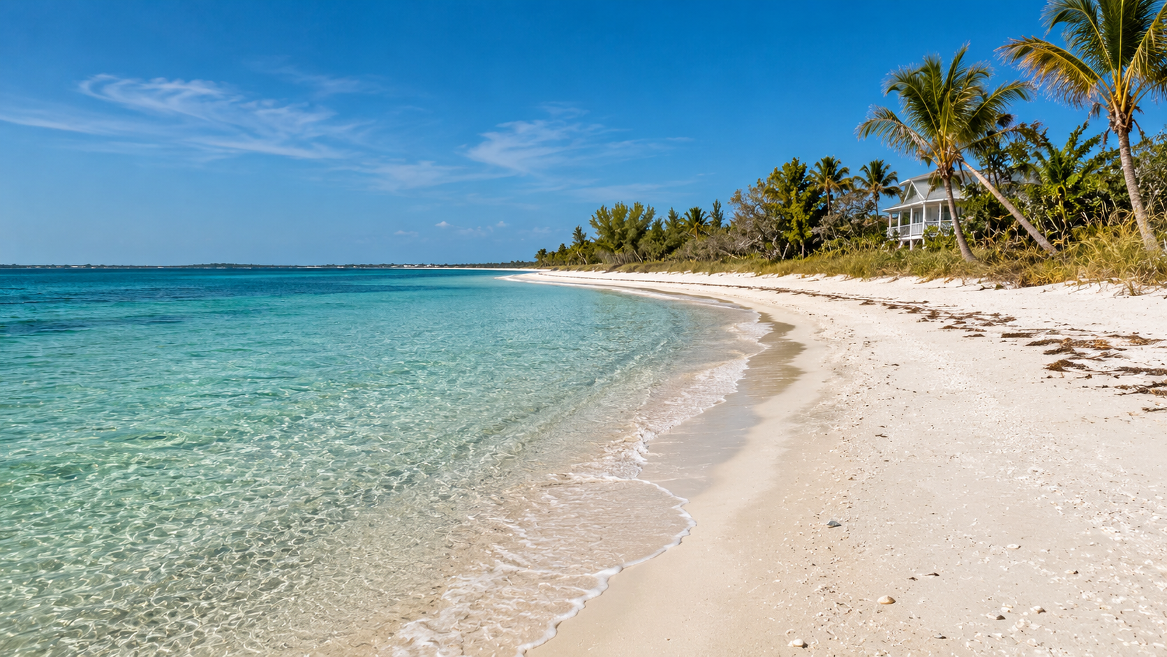 Pristine beach on Little Gasparilla Island in Southwest Florida