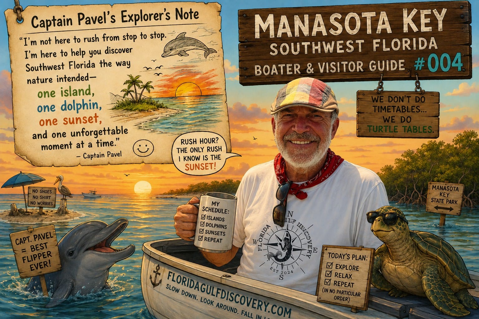 Captain Pavel's Explorer's Note – Manasota Key Boater & Visitor Guide