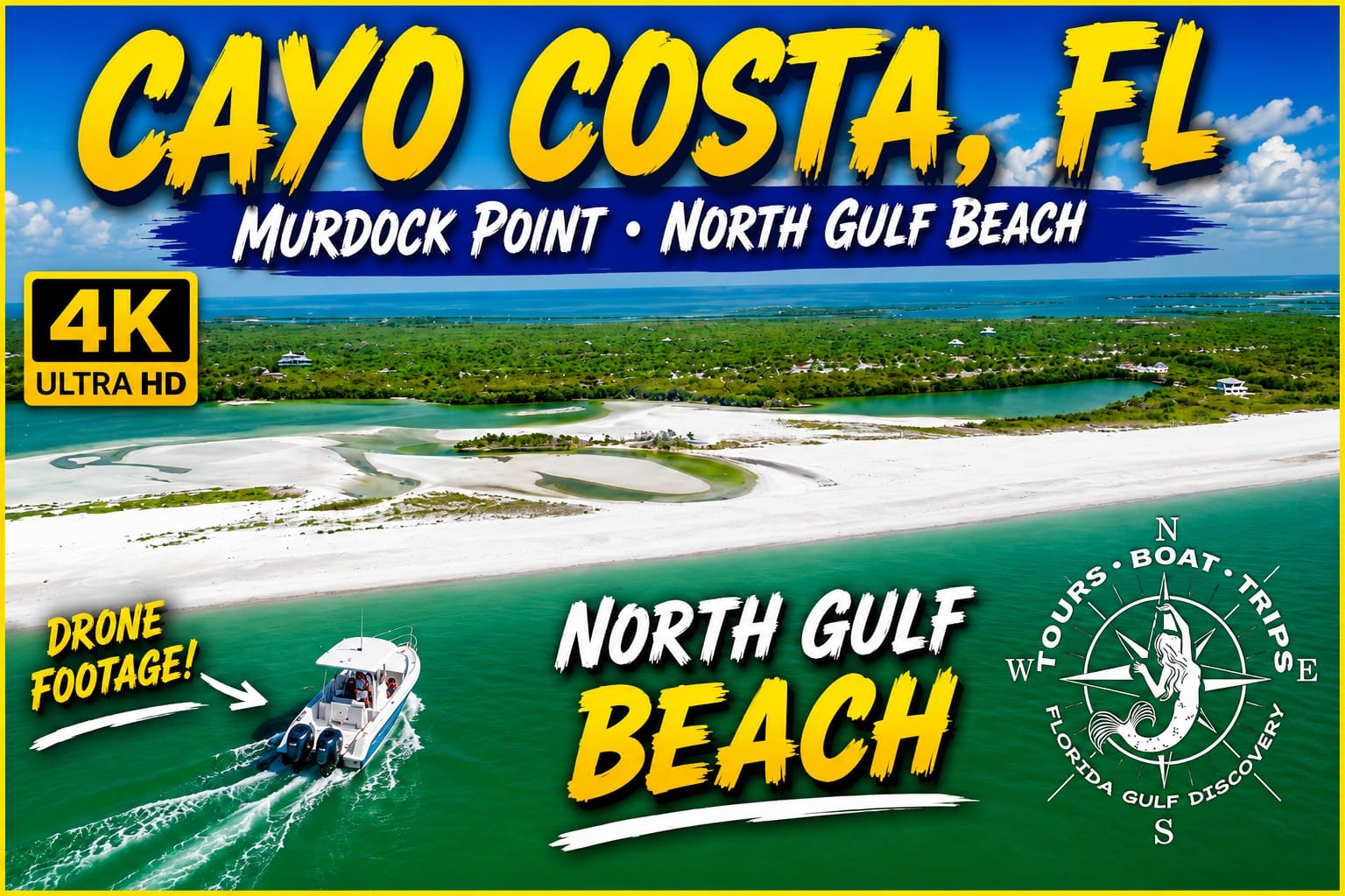 Captain Pavel's boat anchored off the remote North Gulf Beach at Murdock Point on Cayo Costa, Florida.