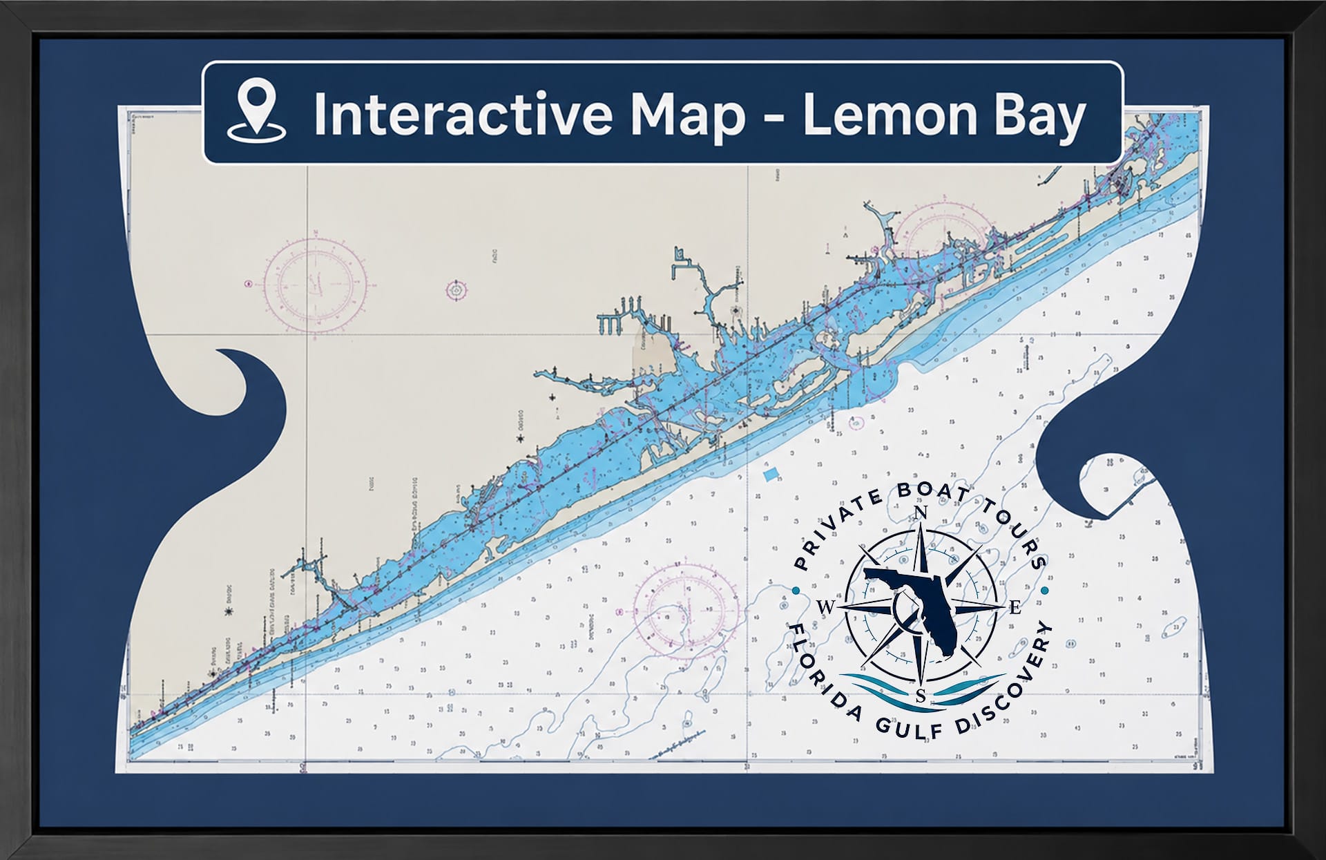 Interactive Map of Lemon Bay | Southwest Florida Interactive map of Lemon Bay showing the estuary between Manasota Key and the Florida mainland in Southwest Florida.