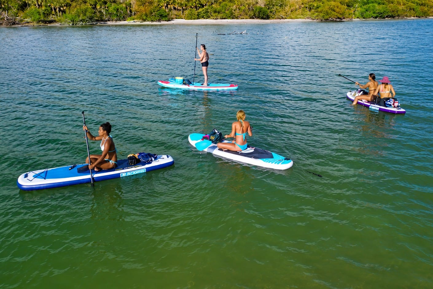 Paddleboarding on Lemon Bay near Manasota Key, Florida