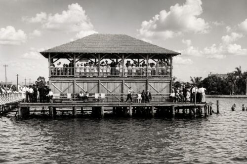 Historic Punta Gorda Municipal Bath House built over Charlotte Harbor in 1916 through the fundraising efforts of the Ladies’ Civic Improvement Association.