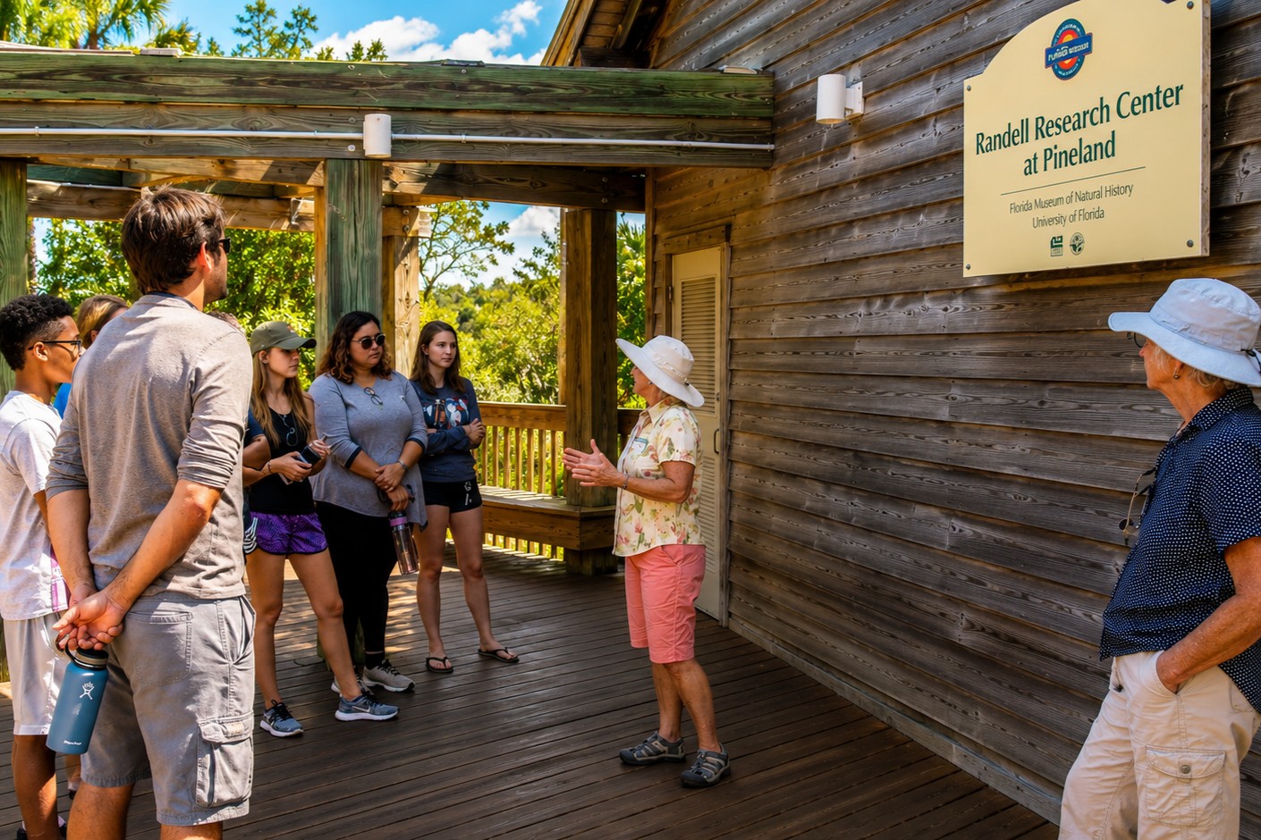 Guided tour at the Randell Research Center and Calusa Heritage Trail in Pineland, Florida